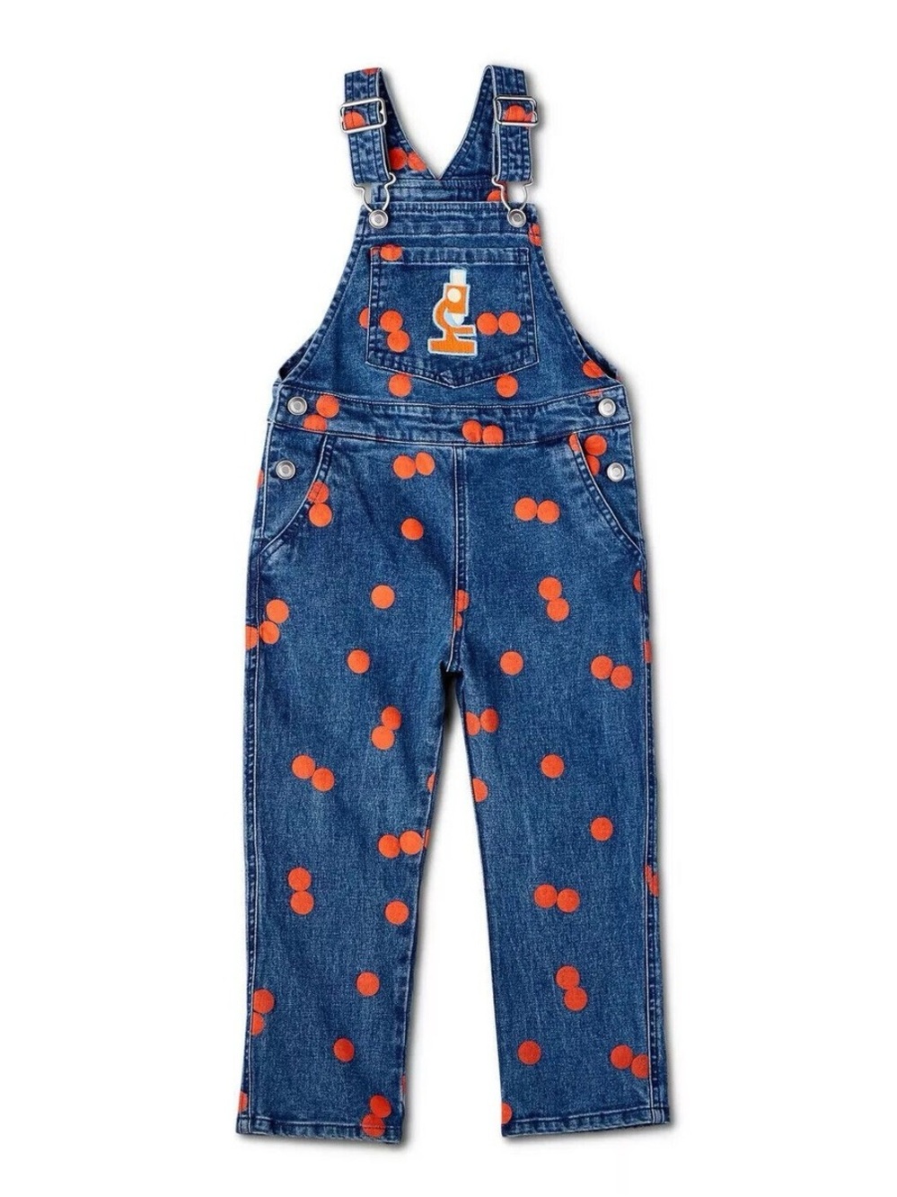Target x Christian Robinson Toddler Microscope Denim Overalls - Size 2T
